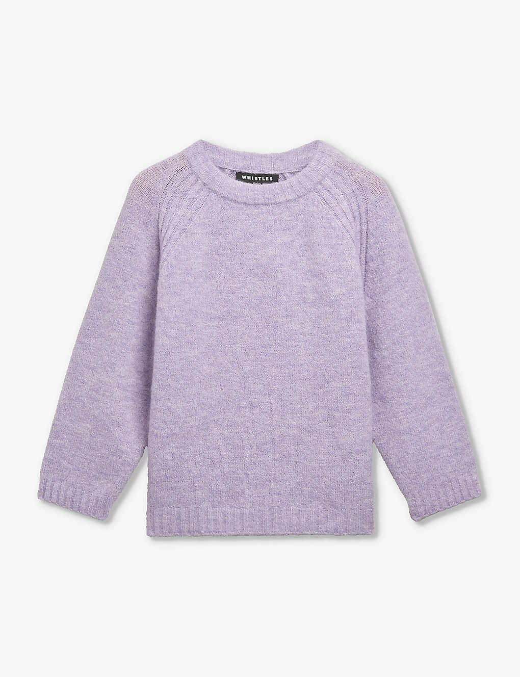 Whistles Boys Lilac Kids Round-neck Textured Wool-blend Jumper 3-10 Years