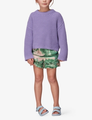WHISTLES: Long-sleeved chunky knitted jumper 3-12 years