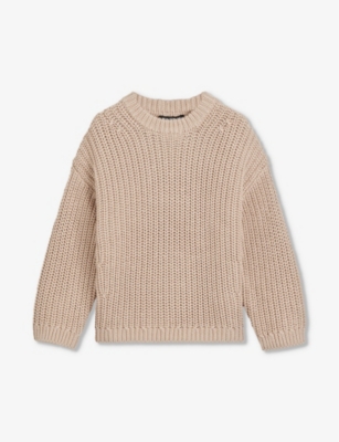 WHISTLES: Long-sleeved chunky knitted jumper 3-12 years