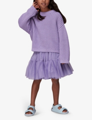 WHISTLES: Izzy tiered-hem tulle skirt 3-9 years