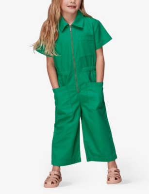 WHISTLES: Ryley short-sleeved cotton jumpsuit 3-12 years
