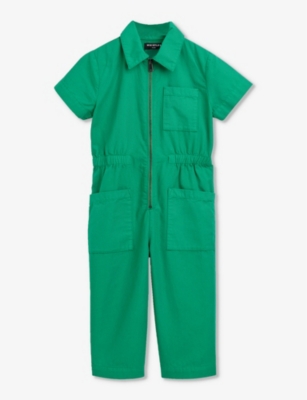 WHISTLES: Ryley short-sleeved cotton jumpsuit 3-12 years