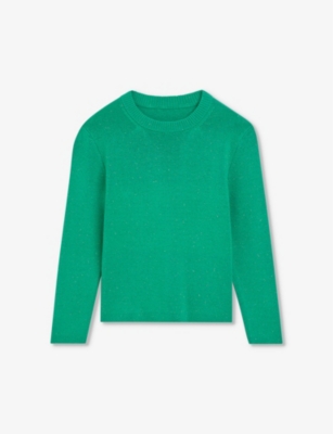 WHISTLES: Annie metallic-thread knitted jumper 3-12 years