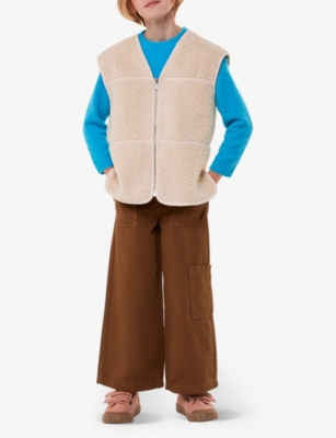 WHISTLES: Billie V-neck fleece gilet 3-12 years