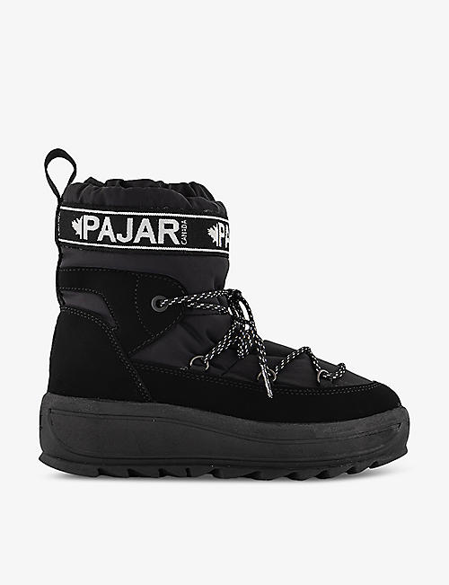 PAJAR: Galaxy logo-embellished faux-leather and shell snowshoes