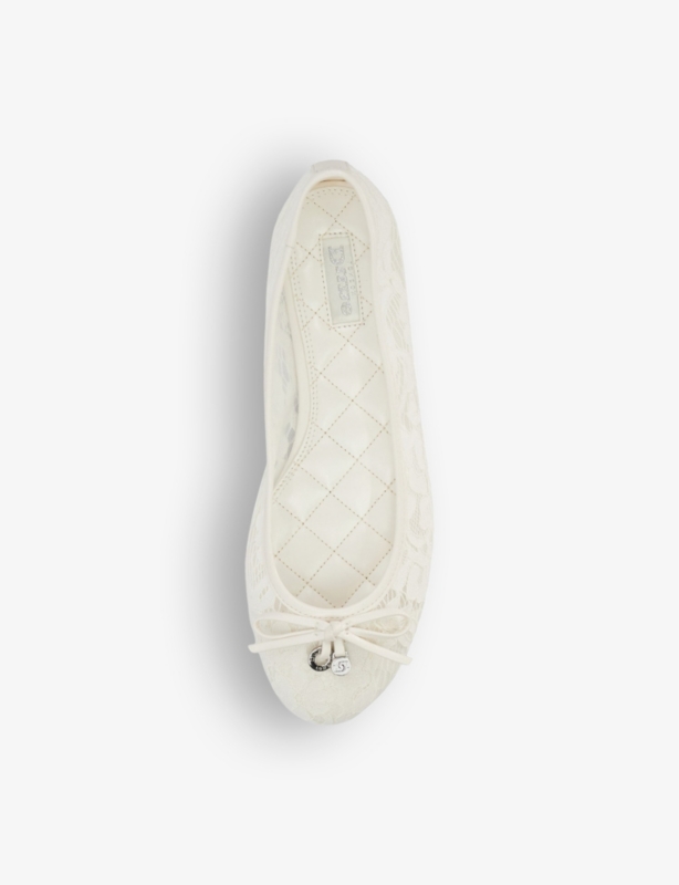 Bridal Heartstring lace ballet flats