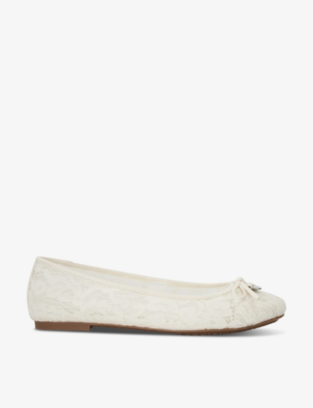Bridal Heartstring lace ballet flats