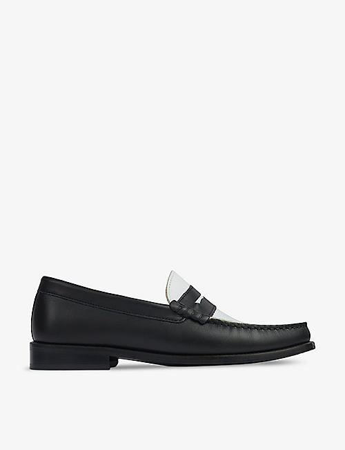 LK BENNETT: Solo penny-trim leather loafers