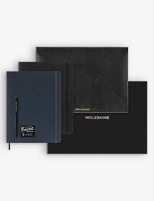 MOLESKINE: Precious & Ethical classic vegan-leather notebook, envelope and fountain pen