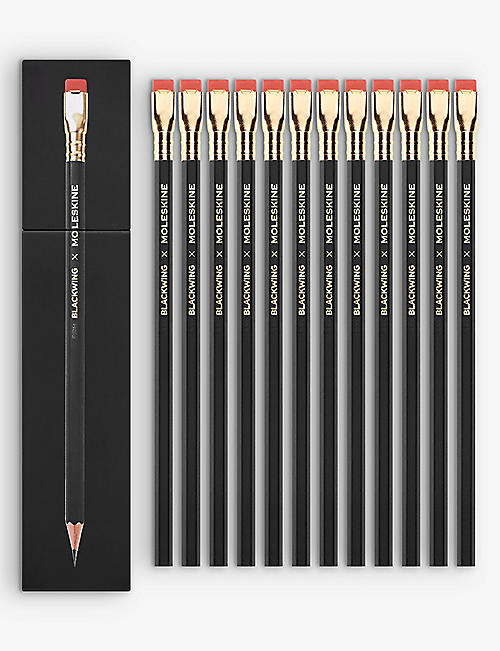 MOLESKINE: Blackwing x MSK Firm set of 12 cedar-wood pencils