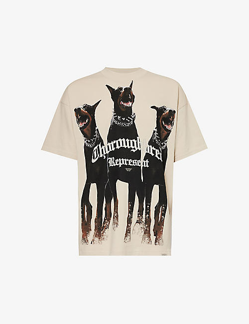 REPRESENT: Thoroughbred graphic-print cotton-jersey T-shirt