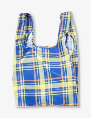 Kind Bag Madras Check Madras Check Recycled Plastic-bottles Shopper Bag