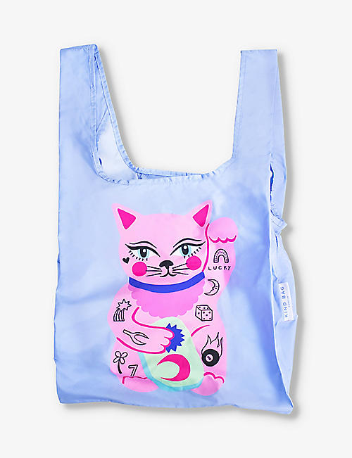 KIND BAG: Lucky Cat recycled plastic-bottles shopper bag