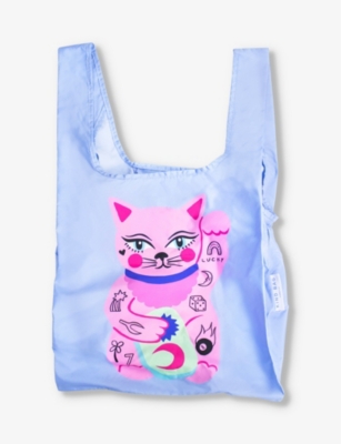 Kind Bag Lucky Cat Lucky Cat Recycled Plastic-bottles Shopper Bag