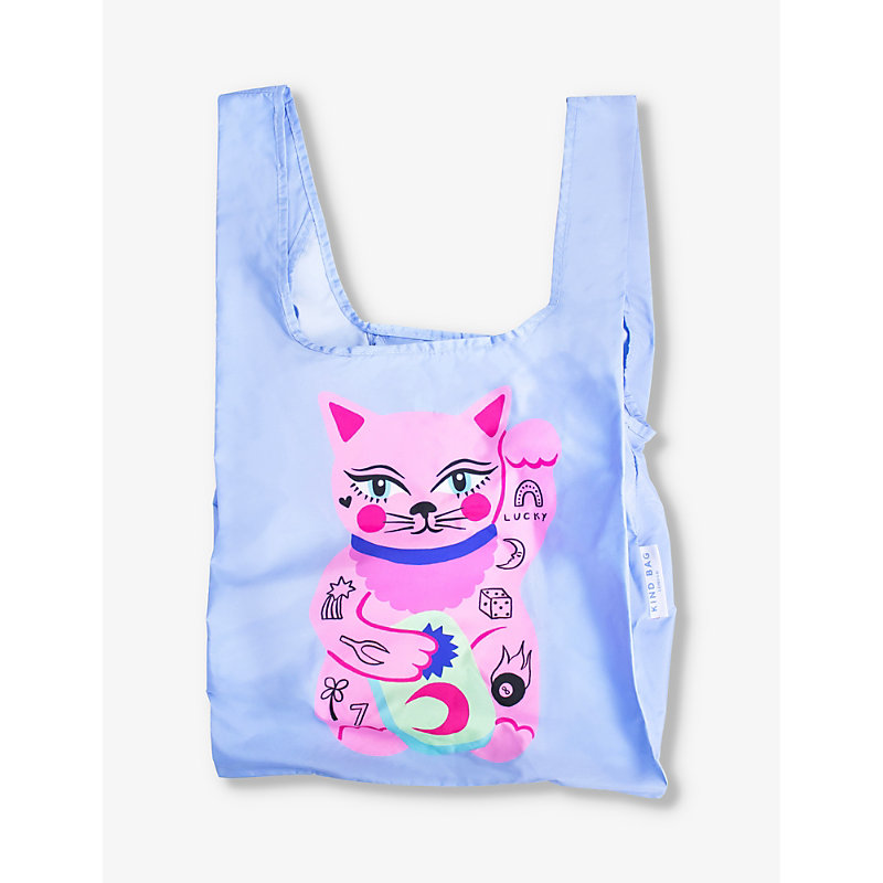 Kind Bag Lucky Cat Lucky Cat Recycled Plastic-bottles Shopper Bag