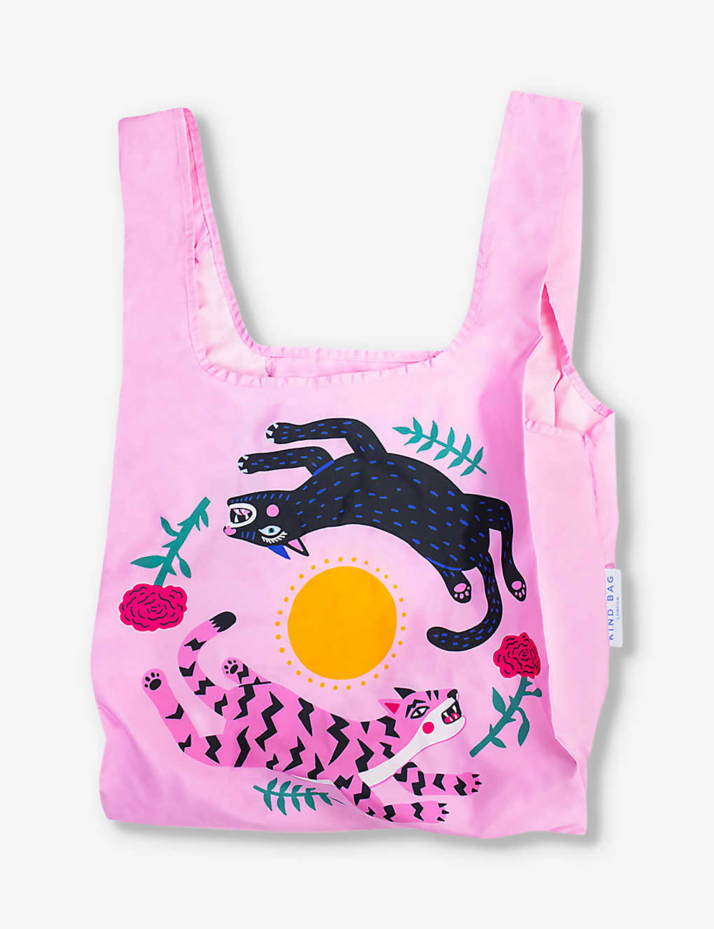 Kind Bag Leaping Cats Leaping Cats Recycled Plastic-bottles Shopper Bag
