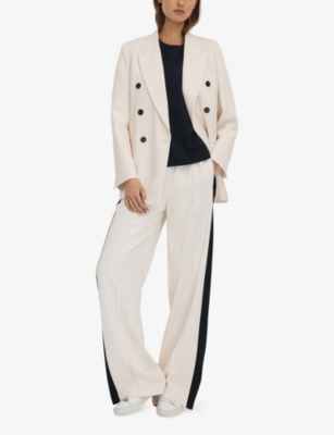 REISS: Cassie cropped oversized cotton T-shirt