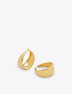 Monica Vinader Womens Yellow Gold X Kate Young 18ct Yellow-gold Vermeil Sterling-silver Hoop Earring In Yellow Gold