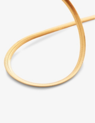 Monica Vinader Womens Yellow Gold Snake Chain 18ct Gold-vermeil Sterling-silver Necklace 50cm In Yellow Gold
