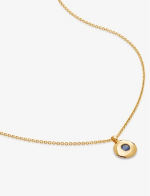 Monica Vinader Womens Yellow Gold September Birthstone 18ct Yellow Gold-plated Vermeil Sterling-silv In Yellow Gold
