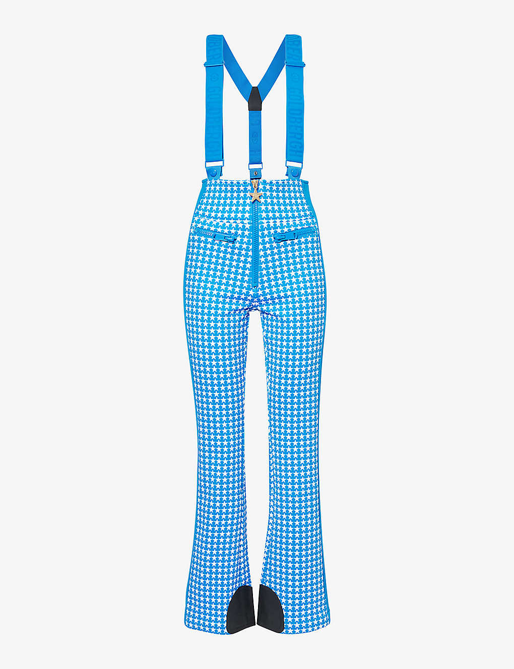 Goldbergh Womens 5100 Electric Blue Starski Star-pattern Woven Trousers