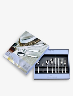 ARTHUR PRICE: Willow stainless-steel cutlery 58-piece set