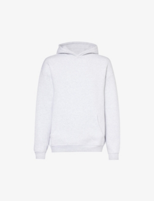 Arne Mens Grey Relaxed Dropped-shoulder Cotton-blend Hoody