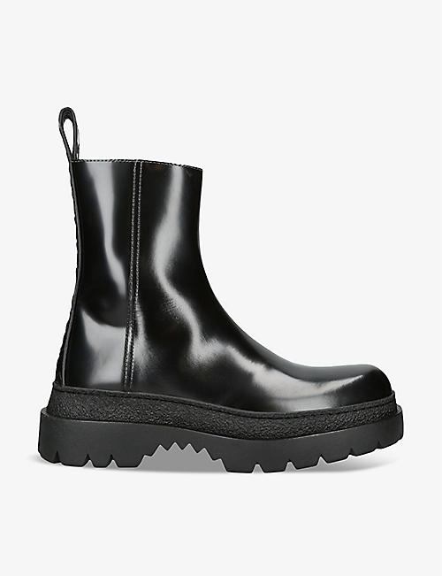 BOTTEGA VENETA: Highway patent-leather ankle boots