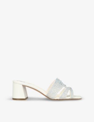 GINA: Antwerp crystal-embellished leather sandals