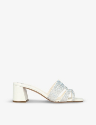 Gina Crystal Orsay Mules 50 In White