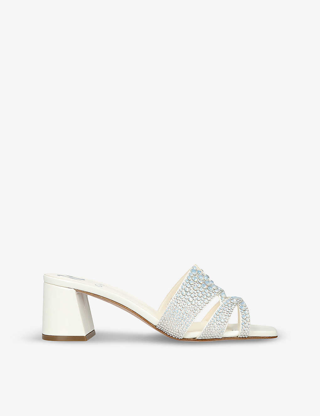 Gina Crystal Orsay Mules 50 In White