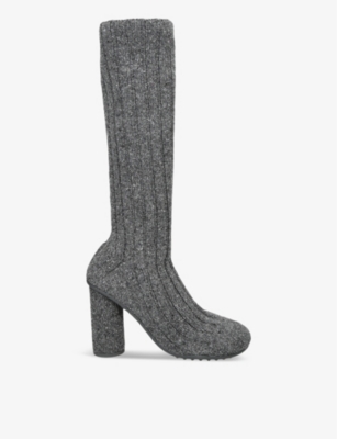 BOTTEGA VENETA: Atomic knitted knee-high boots