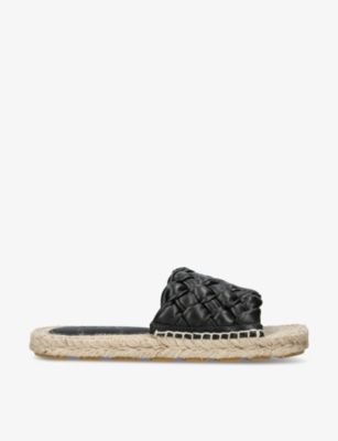 BOTTEGA VENETA: Jack intrecciato-weave leather espadrilles