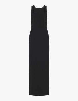 WHISTLES: Tie-back high-neck stretch-jersey maxi dress