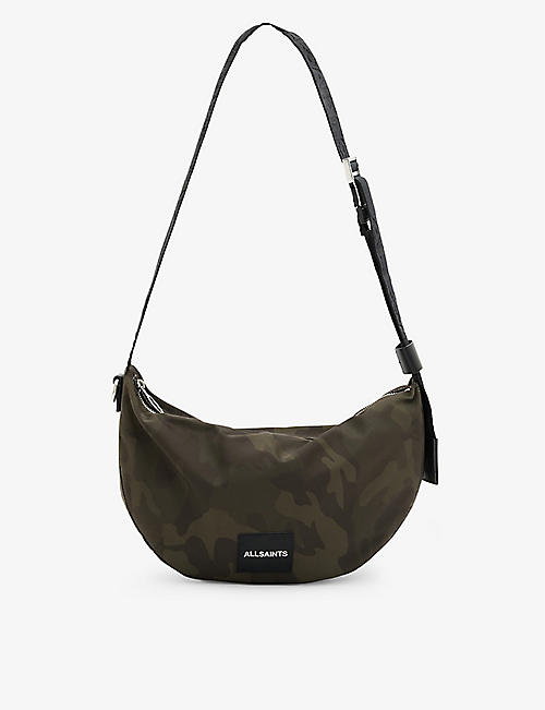 ALLSAINTS: Koy adjustable-strap recycled-polyester cross-body bag