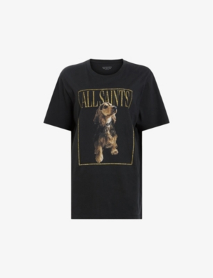 ALLSAINTS: Pepper graphic-print relaxed-fit organic-cotton T-shirt