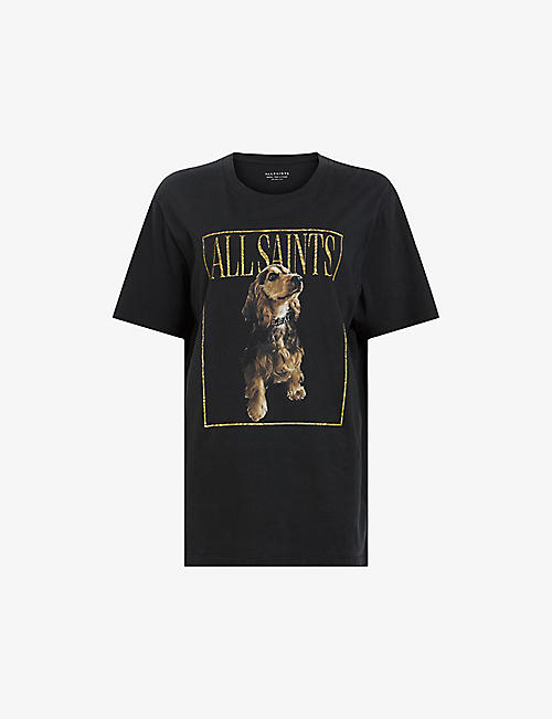 ALLSAINTS: Pepper graphic-print relaxed-fit organic-cotton T-shirt