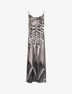 ALLSAINTS: Hadley sierra stretch-woven midi dress