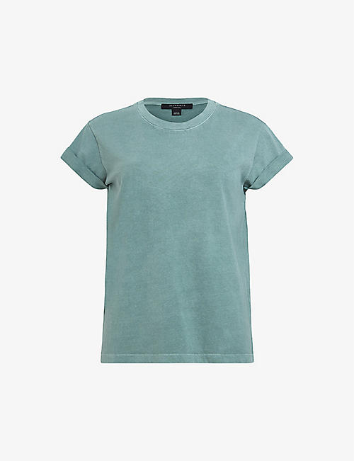 ALLSAINTS: Anna round-neck short-sleeve organic-cotton T-shirt
