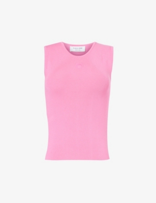 SLEEVELESS STRETCH KNIT TOP