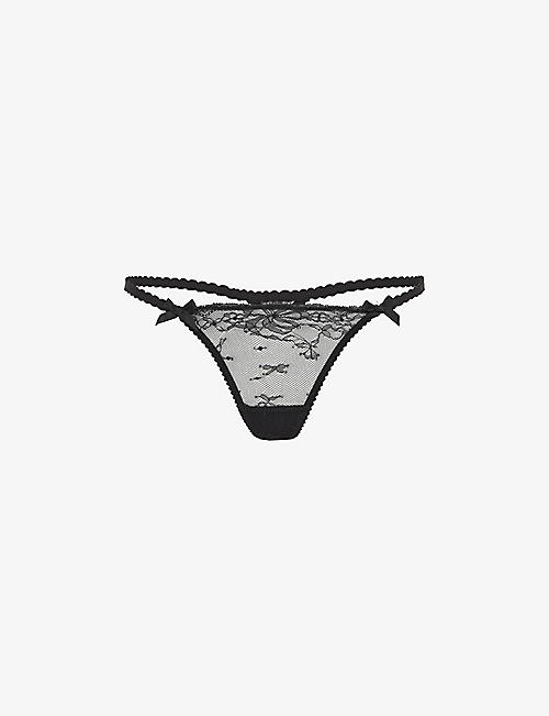 AGENT PROVOCATEUR: Isedora low-rise mesh thong