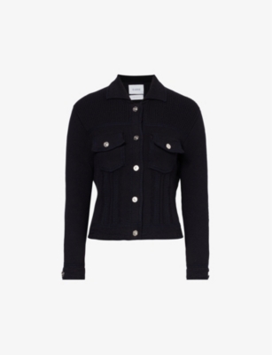 BARRIE: Collared regular-fit cashmere and cotton-blend jacket