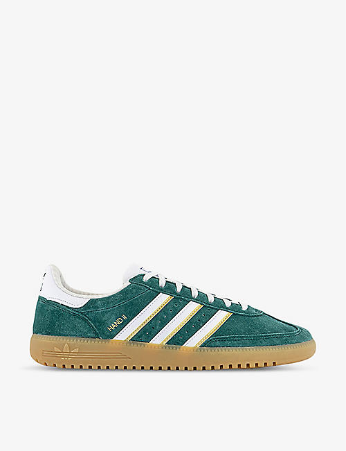 ADIDAS: Hand 2 brand-embellished suede low-top trainers