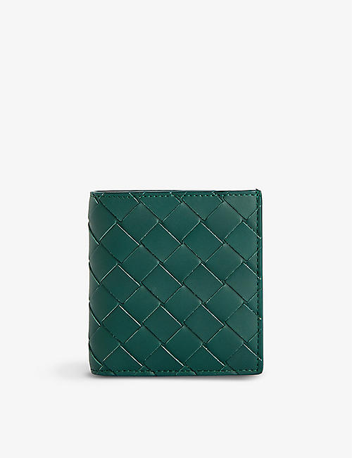 BOTTEGA VENETA: Intrecciato leather bifold wallet