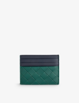 BOTTEGA VENETA - Double-faced woven leather card holder | Selfridges.com