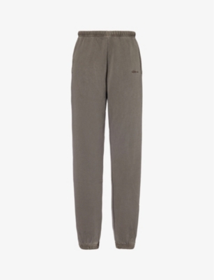 LOUNGE UNDERWEAR: Relaxed-fit drawstring-waist cotton-jersey jogging bottoms