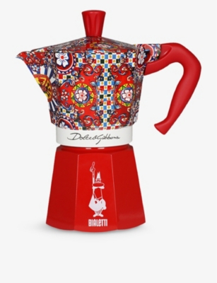 Bialetti Dolce&gabbana Moka Machine 6-cup Coffee Maker In Aluminium