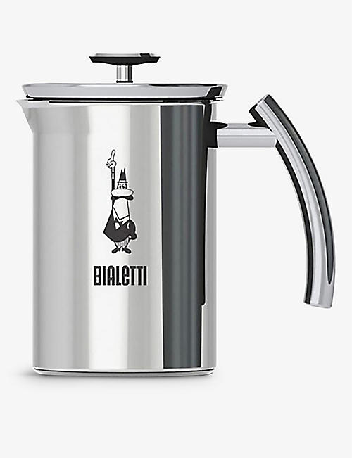 BIALETTI: Manual stainless steel milk frother