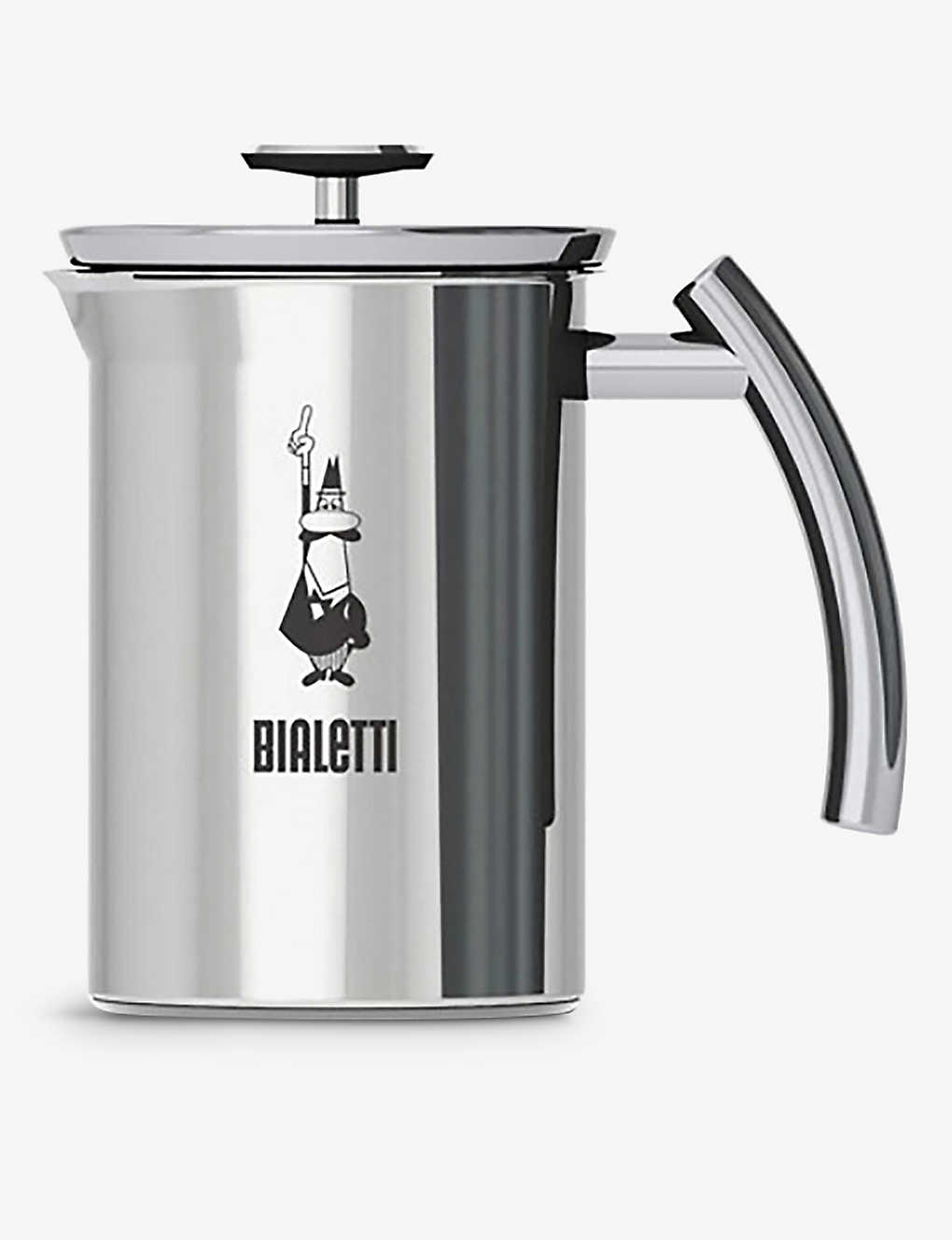 Bialetti Silver Manual Stainless Steel Milk Frother