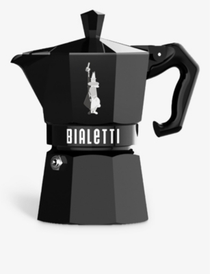 Bialetti Moka Express Exclusive Three-cup Aluminium Espresso Maker In Black